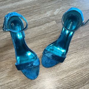 Blue faux suede madden girl shoe
